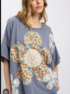 Shein Patchwork Top